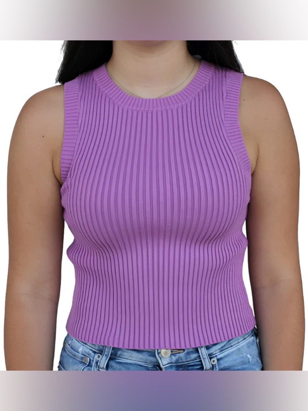 SWEATER TANK - IRIS ORCHID